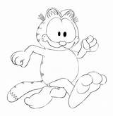 Coloring Garfield Pages Print Show Printable Runs Para Colorear Corriendo Kids Preschool Dibujos Dibujo Cartoons Cartoon Characters sketch template