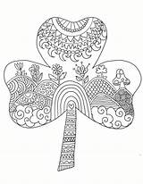 Coloring Patricks St Pages Printable Saint Shamrock Mandala Patrick Sheets Zen Kids Pattys March Print Rocks Hat Celtic Games sketch template