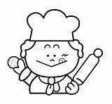 Cook Coloring Jobs Printable Pages Kb sketch template