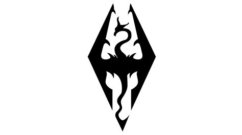 skyrim logo drawing