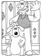 Gromit Wallace Coloring Pages Colouring Drawings Printable Sheet Book sketch template