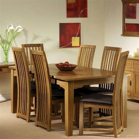 brown wooden dining table set rs  set