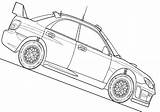 Subaru Wrx Wyścigi Impreza Kolorowanki Druku Kolorowanka Colorironline sketch template