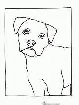 Kleurplaat Hond sketch template
