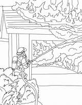 Printable Pages Firefighter Coloring Getcolorings sketch template