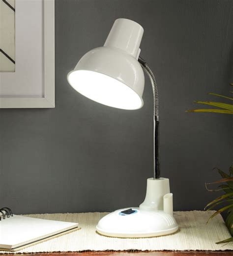 buy white shade study lamp  plastic base  brightdaisy