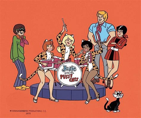 josie and the pussycats publicity title cel hanna barbera 1970