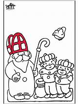 Sinterklaas Sint Nikolaus Sankt Kleurplaten Nicolas Annonce Anzeige Advertentie sketch template