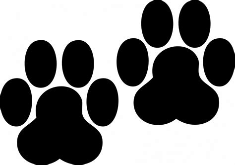 dog paw prints pictures clipart