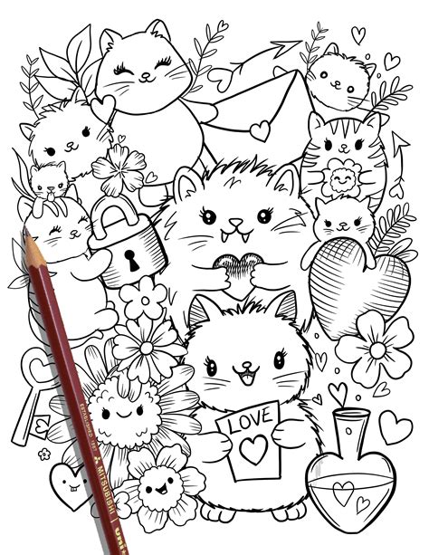 cat pages  coloring