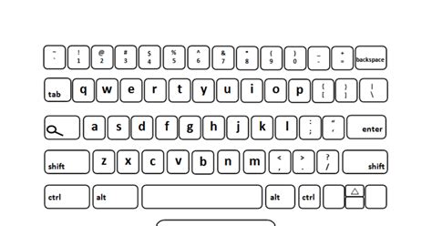 blank chromebook keyboard template printable printable templates