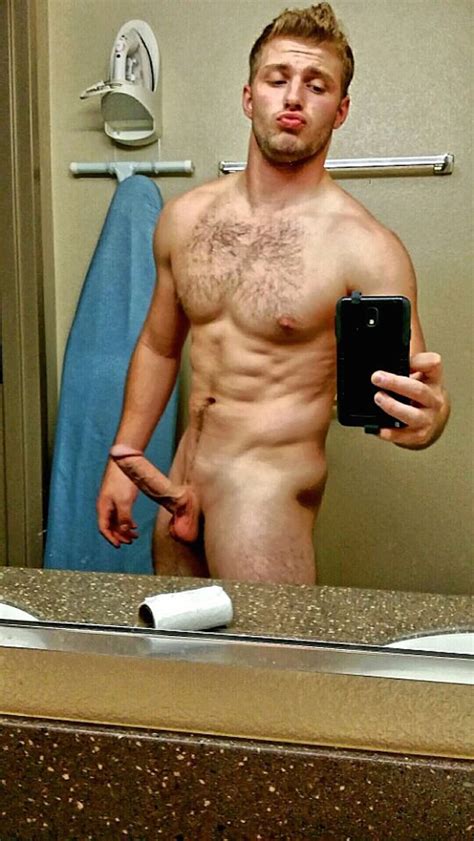hung jock showing off his gorgeous hard american cock