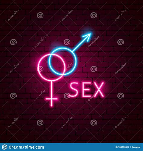Sex Neon Label Stock Vector Illustration Of Equality 139085357