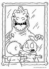 Coloring Pages Rugrats Cartoon Printable Character Color Kids Sheet Characters Book Sheets Found sketch template