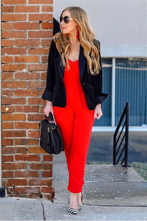 work outfit inspo stylish work outfits red jumpsuits outfit work outfit
