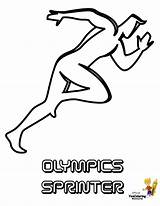 Olympic Sprinter sketch template