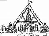 Coloring Gingerbread House Casetta Wecoloringpage sketch template