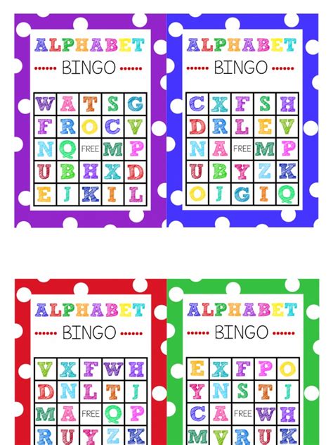 preschool alphabet bingo printables images   finder
