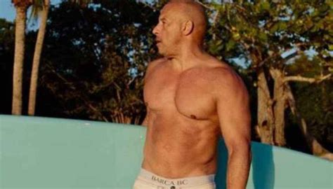 Vin Diesel Goes Shirtless To Flaunt Beef On The Beach