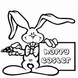 Easter Bunny Clip Coloring Pages Clipart sketch template