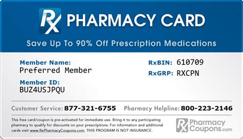 rx pharmacy card discount prescriptions