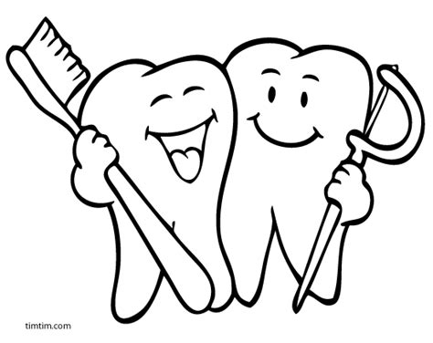 tooth coloring page background draw collect