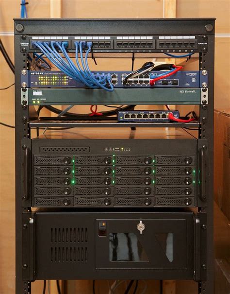 typical network rack setup
