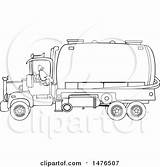 Pumper Septic Truck Backing Illustration Man Royalty Djart Clipart Vector Clip sketch template