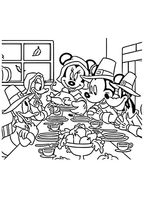 thanksgiving disney coloring pages home design ideas