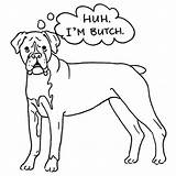 Boxer Coloring Dog Pages Color Butch Template Puppy Getdrawings Drawing Print Cute Popular Place sketch template