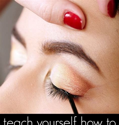 teach yourself how to apply eyeliner properly fit and fitness