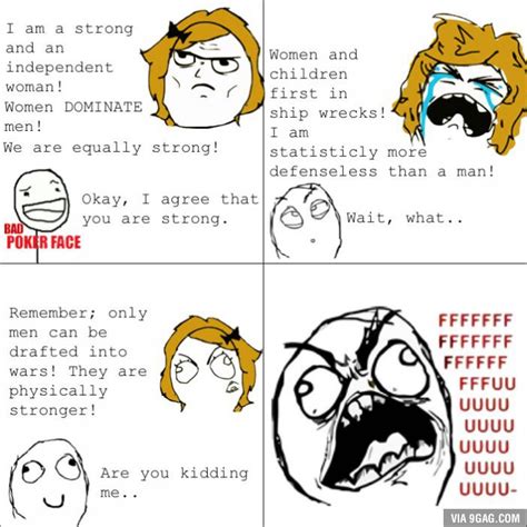 feminism logic 9gag funny pictures and best jokes comics images video humor animation