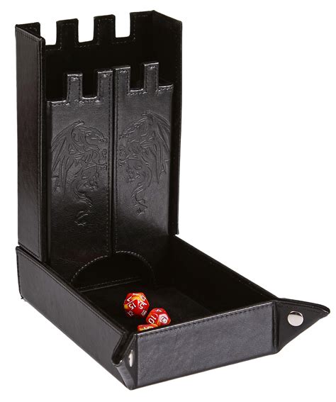 buy forged dice  draco castle foldable dice tray  dice tower