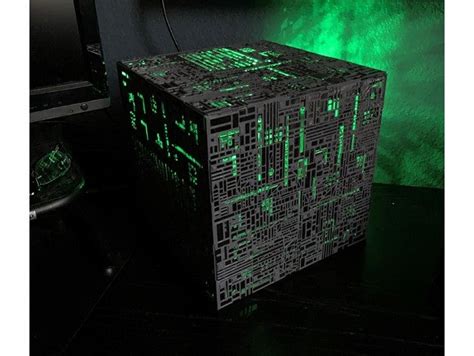 star trek borg cube pc case mini itx motherboard