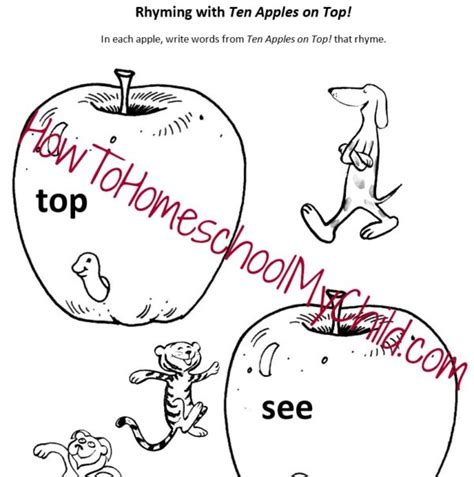 ten apples  top activities   homeschool  child