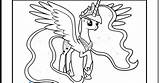 Luna Coloring Princess Pages Pony Little Printable Color Getcolorings Popular sketch template