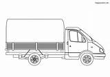 Lkw Transporter Anhänger sketch template