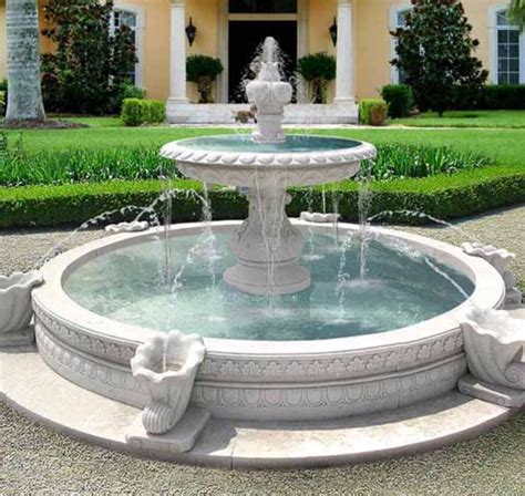 photo ancient circular fountain fountain garden water   jooinn