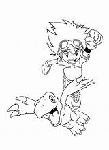 Digimon Kleurplaten Kleurplaat Picgifs Coloriages Animaatjes Animes Gratis sketch template
