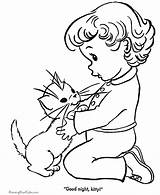 Coloring Pages Cute Kitten sketch template