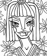 Coloring Pages Manno Jenny Funky sketch template
