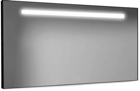 looox black line spiegel met led verlichting 120x60 cm