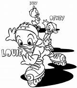 Louie Dewey Huey Coloring Pages Shirt Earliest Wore Sometimes Sported Trademark Cartoons Yellow While He Green His Cute Now sketch template