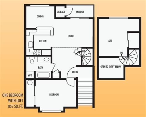 bedroom house plans loft  home plans design