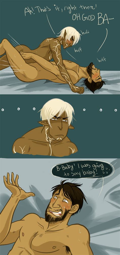 rule 34 color dragon age 2 elf fenris gay hawke male male only multiple males tagme yaoi 778284