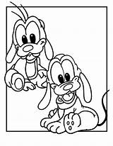 Disney Coloring Pages Pluto Goofy Babies Baby Printable Channel Quotes Cartoon Cute Kids Jr Characters Print Quotesgram Popular Desenhos Colorir sketch template