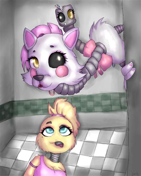 Fnaf Mangle And Toy Chica By Izudraws On Deviantart