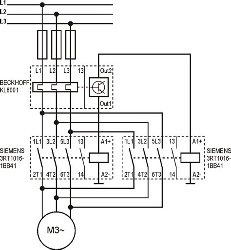 phase contactor circuit diagram
