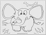 Cute Elephant Coloring Pages sketch template