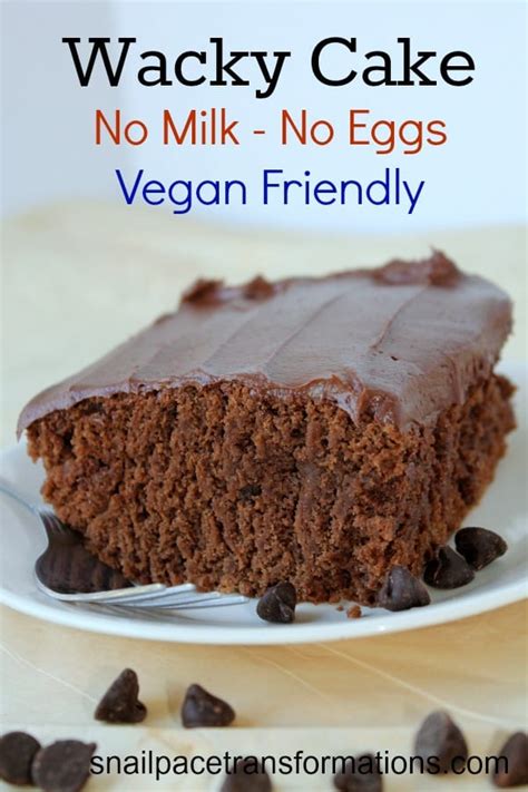 wacky cake  vegan friendly chocolate cake recipe  milk  eggs